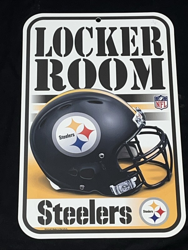 NFL Pittsburgh Steelers 11" by 17" Locker Room Plastic Sign