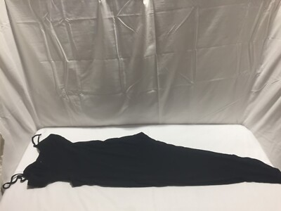 N496 PARALLEL LINES Strappy Maxi Dress With Open Back Black Womens Size US  6 | eBay
