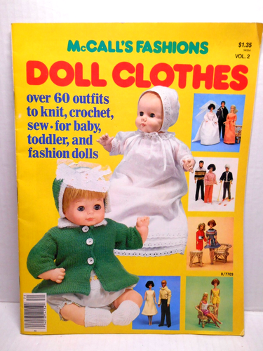 McCalls Fashions Doll Clothes Book Vol 2 1977 Knit Crochet Patterns Instructions