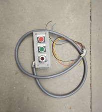 Hammond 1435C 3 Hole Enclosure w/ 3 Allen Bradley Push Buttons Assembly