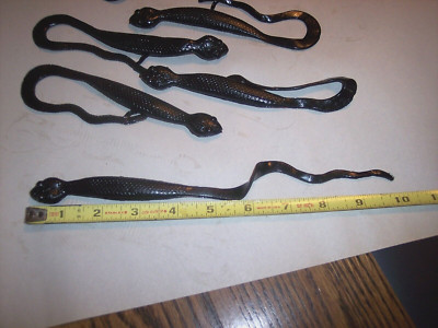 Manns 10'' Snake Lure Ribbon Tail 6-Pk Water Moccasin Bass Fish Lure Discontinued
