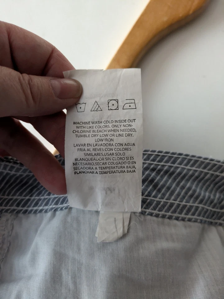 Pantalones Cortos Lee Riders Azul Rayas 20W Foto 4 de 4