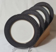 MIKASA GOURMET BASICS (4) Salad Plates AVERY stoneware 8-3/4"