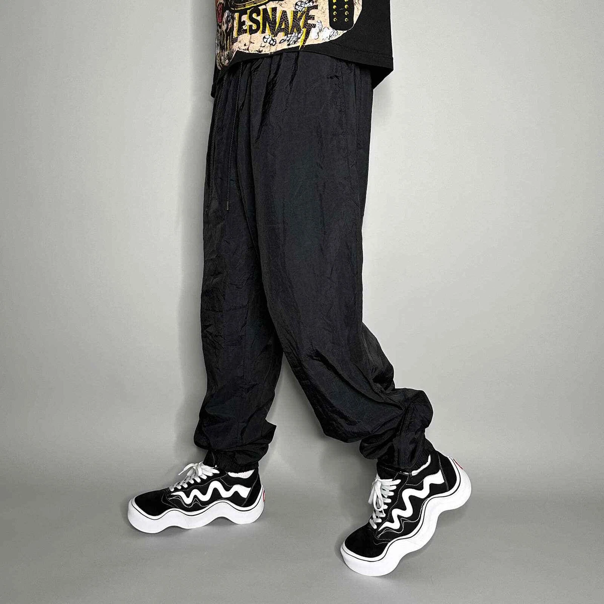90s nylon best sale pants