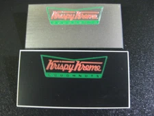 KRISPY KREME DOUGHNUTS employee uniform name badges * Vintage lot!