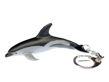 White-Snouted Dolphin Keychain Miniblings Dolphin Ocean Yellow Sea