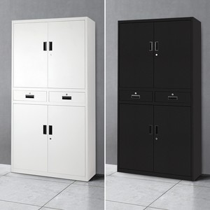 2 Door 2 Drawer Key Locker Changing Room Storage Organizer Office Filing Cabinet Ebay