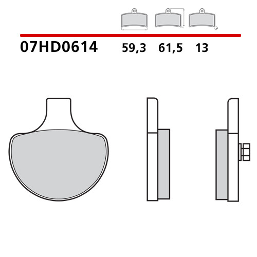Paire Plaquettes de Frein Avant BREMBO Harley Davidson FXWG 1340 87>88 - Photo 1/9