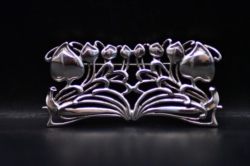 Archibald Knox Designed 'The Planta' Sterling Silver 925 Arts & Crafts Brooch - Picture 2 of 3