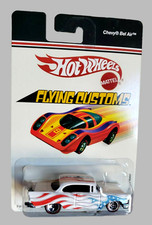2005 Hot Wheels CHEVY BEL AIR White Flying Customs #L5859 1:64 Redline 5SP MOC