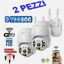 2 Pezzi Telecamera Esterna YOSEE CAM PTZ WIFI CAMERA WIRELESS ESTERNO SMART NEW