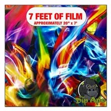 Hydrographic film Metallic Color Splash hydro dip dipping 7' x 20"