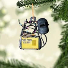 Personalized Christmas Welder Ornament with Name, Custom Welder Gifts, Welder Ch