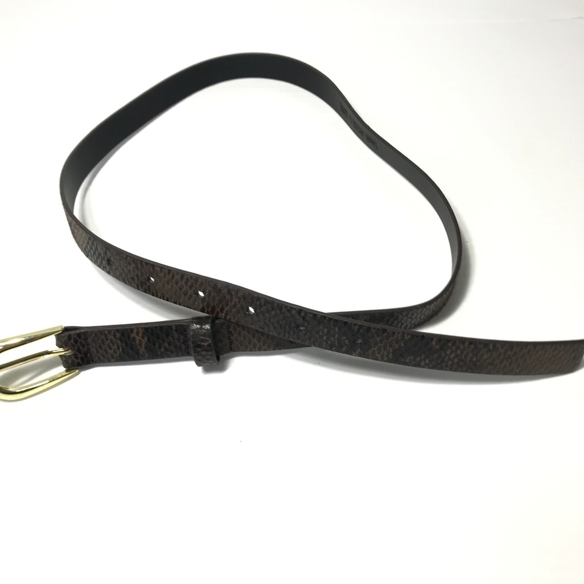 Tahari Arthur S Levine Faux Yellow Snake Skin Belt Fresco Golf main image 3