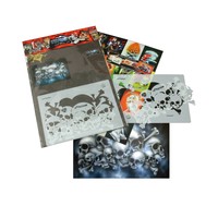 Airbrush Stencil Field Of Skulls Size -medium- Mylar Template Two Layer Single Q Airbrush Stencil Field Of Skulls Size -medium- Mylar Template Two Layer Single Q