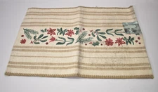 St Nicholas Square Printed Chenille Washable Accent Rug Botanical Stripe