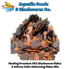 45% Blackworm Flakes & Intense Color Enhancing Flakes Premium Mix