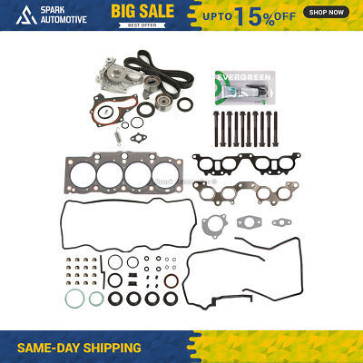 Head Gasket Set Timing Belt Kit Water Pump Fit 90-97 Toyota Camry MR2 5SFE