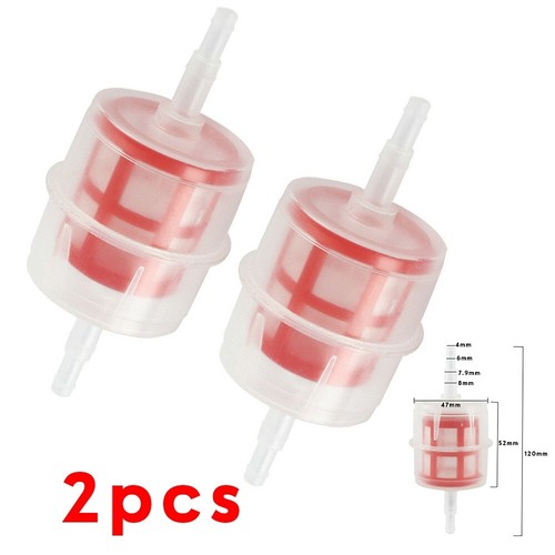 2Pcs Large In-Line Fuel Filters Diesel Bio Plant Hgv Forklift Filter 6mm - 8mm - Picture 2 of 11