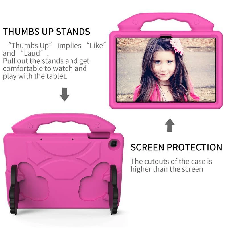 Kids Case Huawei MatePad T10 T10S T5 T5 M5 M6 Shockproof Stand EVA Handle Cover - Image 4 of 4