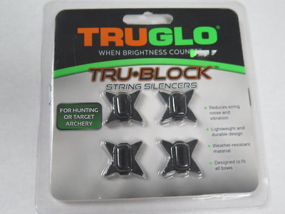 TruGlo Tru-Block TG830B String Silencers 4 count New Pack