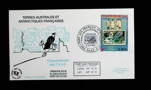 French Southern & Antarctic Territory Sc 360 - 2005 FDC - PENGUINS