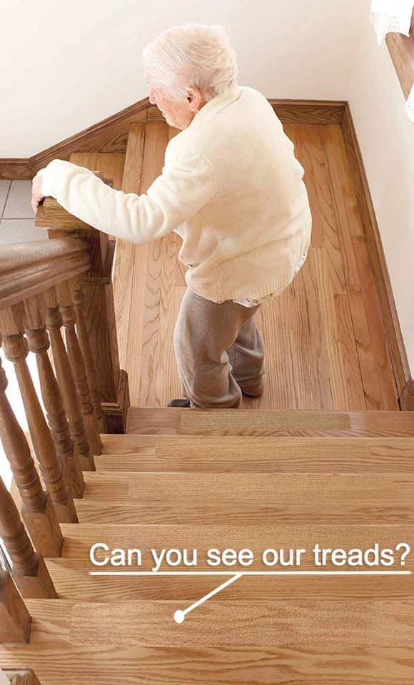 A1 Gear Clear Stair Treads - (15 Pack) Pre Cut Anti Slip Tape w/ Roller & eBook - Image 3 of 4