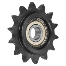Idler Sprocket, 12mm Bore 1/2" Pitch 14 Tooth, Carbon Steel with Bearing