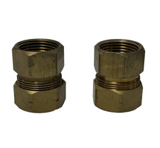 BRASS FEMALE COUPLINGS HEX STYLE 1" ID SIZE 14 THREAD