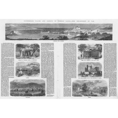 FRANCE Scenes in the Department of Var - Antique Print 1859