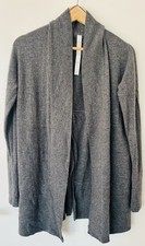 LULULEMON Gray 100 Cashmere Sit In Lotus Wrap Sweater Cardigan Size 4