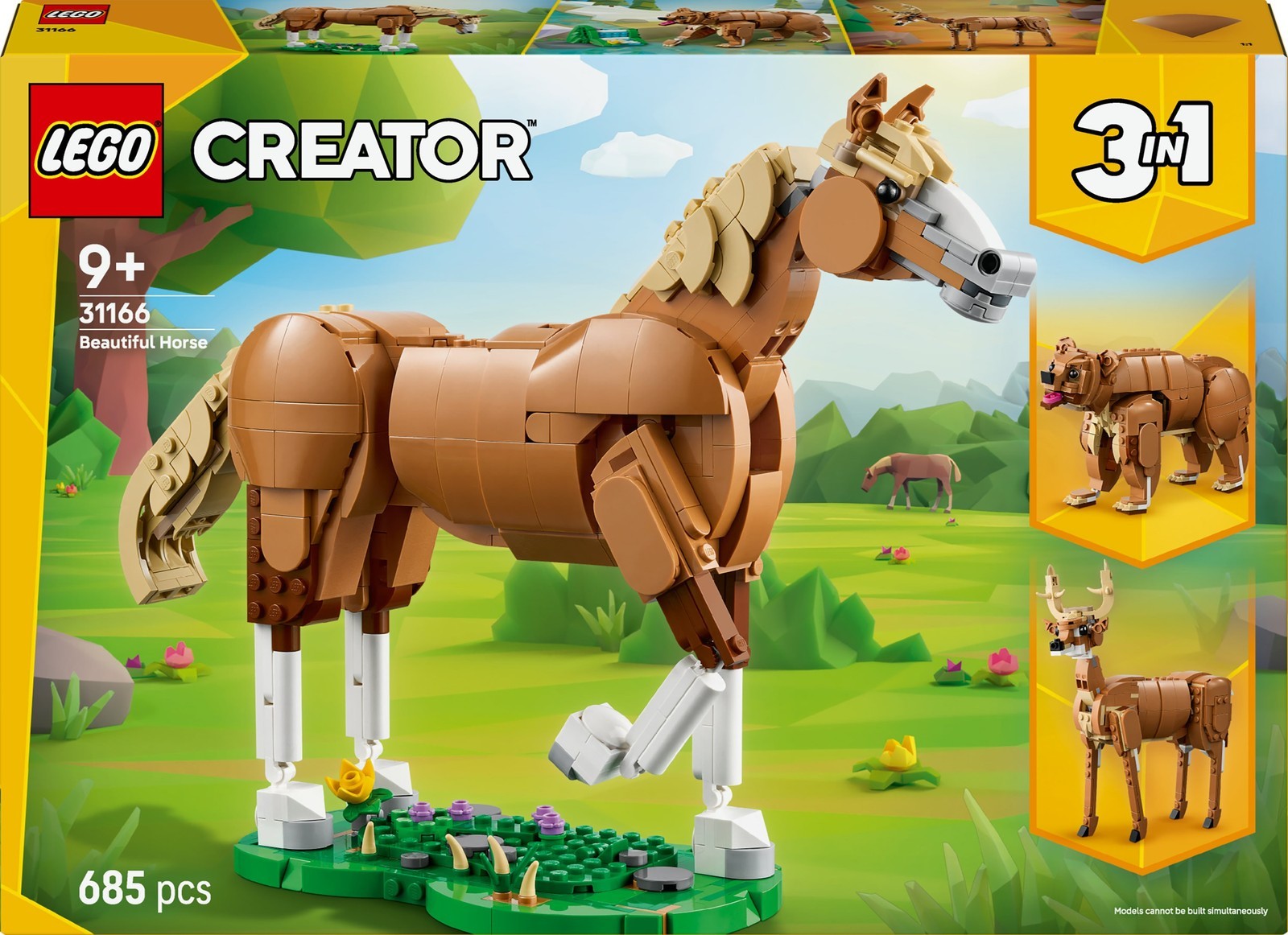 LEGO Creator 3 en 1 31166 Cheval merveilleux