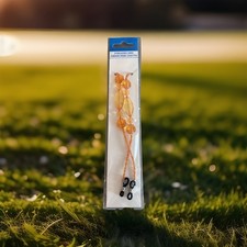 Orange Beaded Sun Eye Glasses Chain Holder Necklace Lanyard