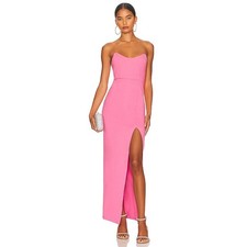 Superdown Revolve Ryleigh Pink Bustier Strapless Maxi Stretch Bodycon Maxi M