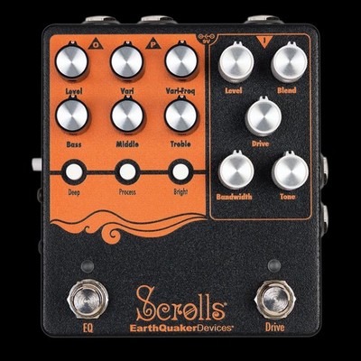 EarthQuaker Devices Scrolls Bass Odyssey PreAmp/Overdrive/EQ/DI Pedal