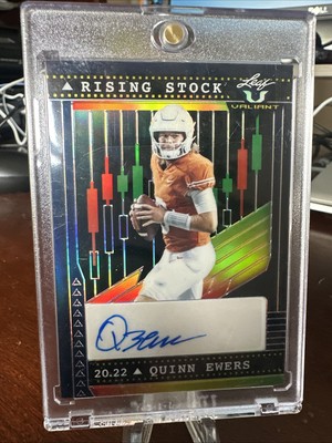 Quinn Ewers Leaf Valiant Rising Stock Auto Navy Blue /20 SGC