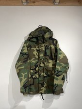 US Military Goretex ECWCS Woodland Camo Cold Weather Parka Jacket Large