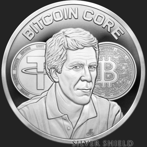 2026 1OZ Bitcoin Core Proof Silver Shield Mini-Mintage "IN-HAND" .999 Pure AG