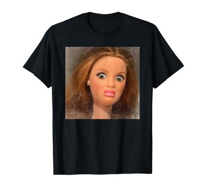 Funny Disgusting Doll face Meme T-Shirt