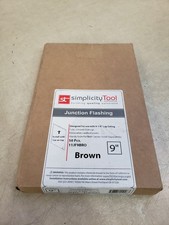 Box of 50 Simplicity Tool 9" Aluminum Junction Flashing - Brown