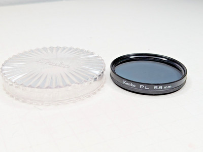 58mm Kenko Circular Polarizer CPL, w/ case - Made in Japan