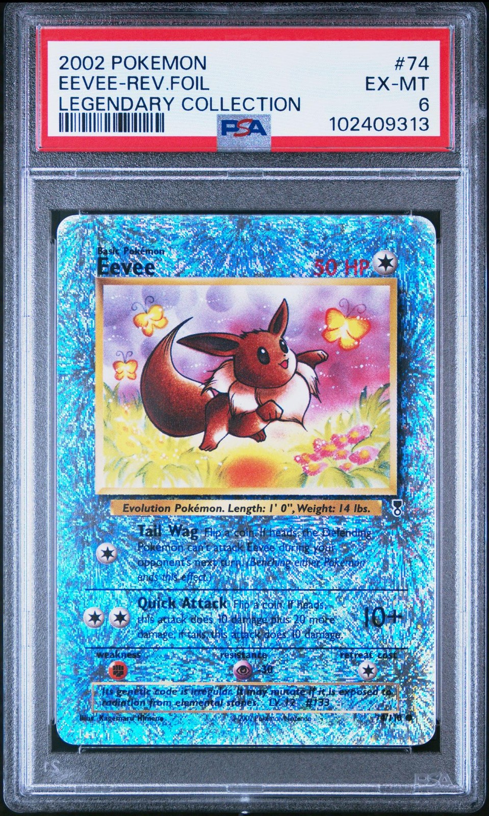 Eevee 2002 Legendary Collection #74 Reverse Holo Price Guide