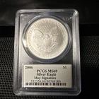 2006 $1 American Silver Eagle PCGS MS69 Edmund C. Moy Signature