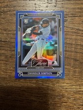 2025 Panini Three and Two #21 Chandler Simpson Navy Blue #/25