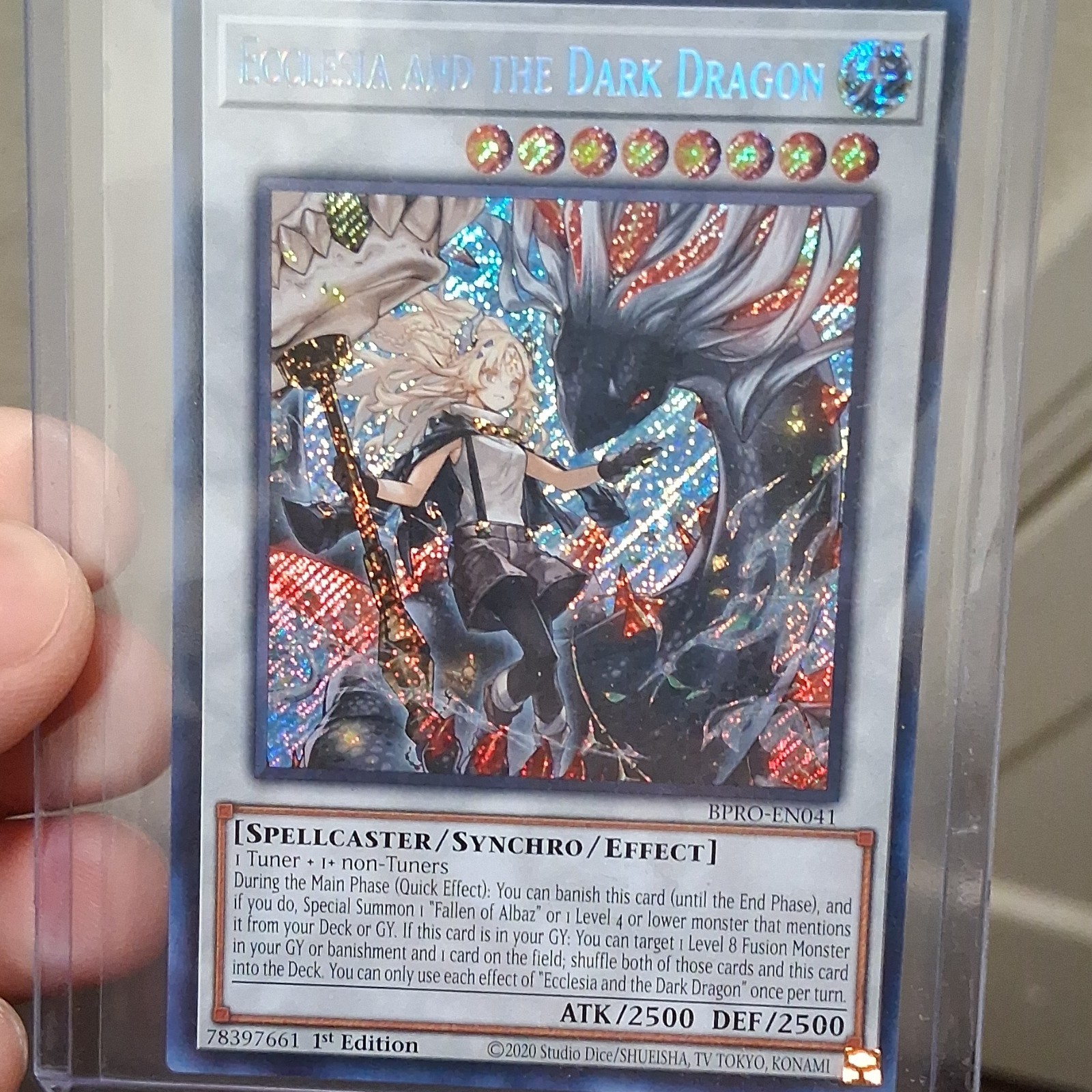 Ecclesia and the Dark Dragon BPRO-EN041 1st Edition Spellcaster Synchro Effect