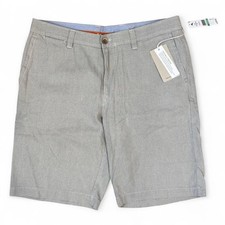 Tommy Bahama Khaki Sands Havana Herringbone Silk Blended Shorts Men  s Size 34
