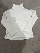 NWOT Athleta Pullover Hoodie with Logo, Women s SP White Athletic Sweatshirt