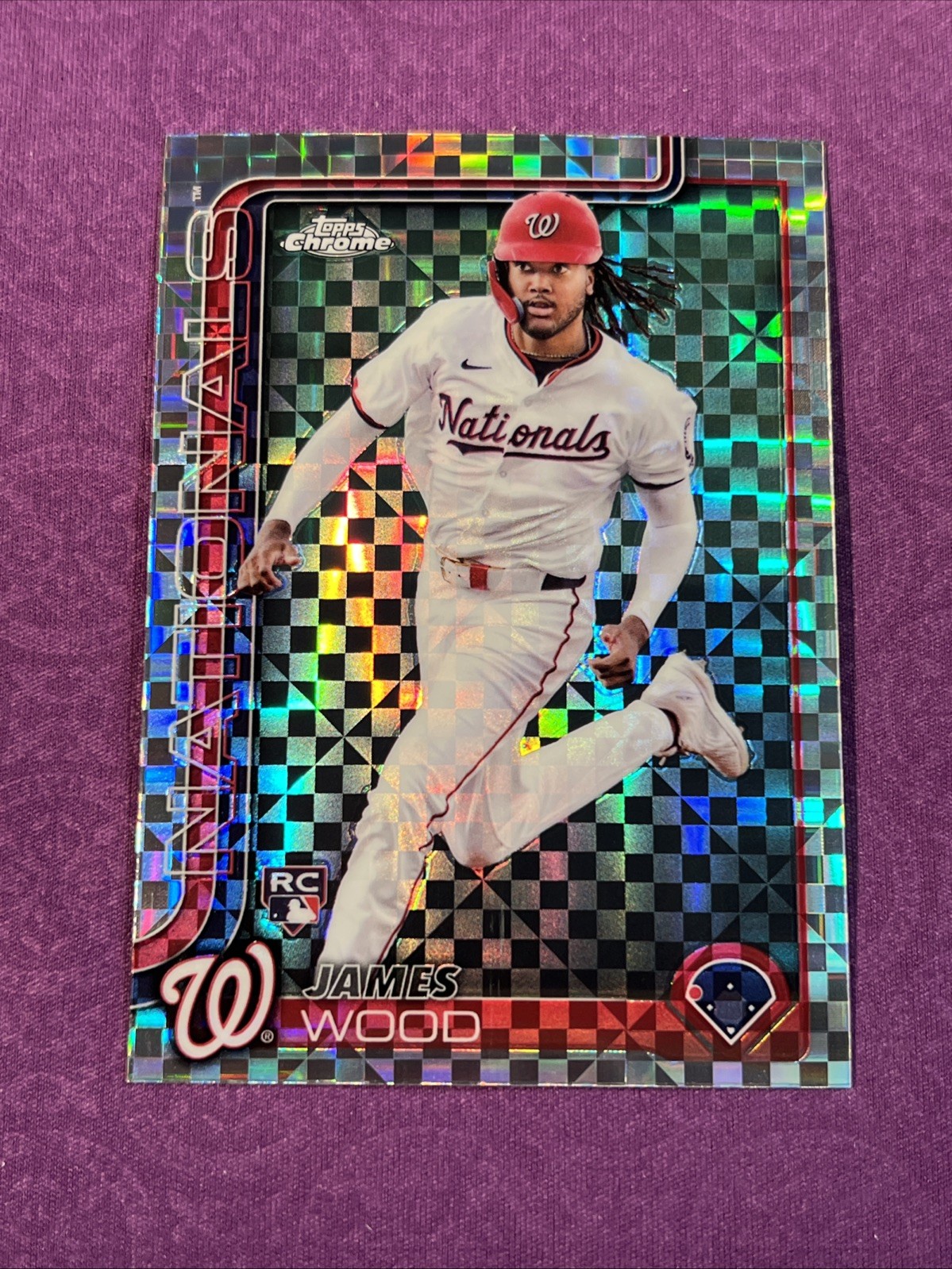 James Wood 2025 Topps Chrome X-Fractor RC #132