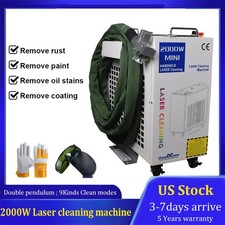 Macchina pulizia laser 2000W rimozione ruggine ossido vernice olio rimozione 20000mm/s US