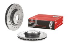 2x BREMBO Bremsscheibe PRIME LINE - UV Coated 09.9825.11 f&uuml;r MERCEDES SL KLASSE